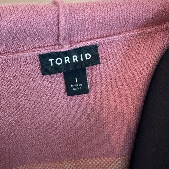 Torrid orange Aztec cardigan sweater - Picture 10 of 12